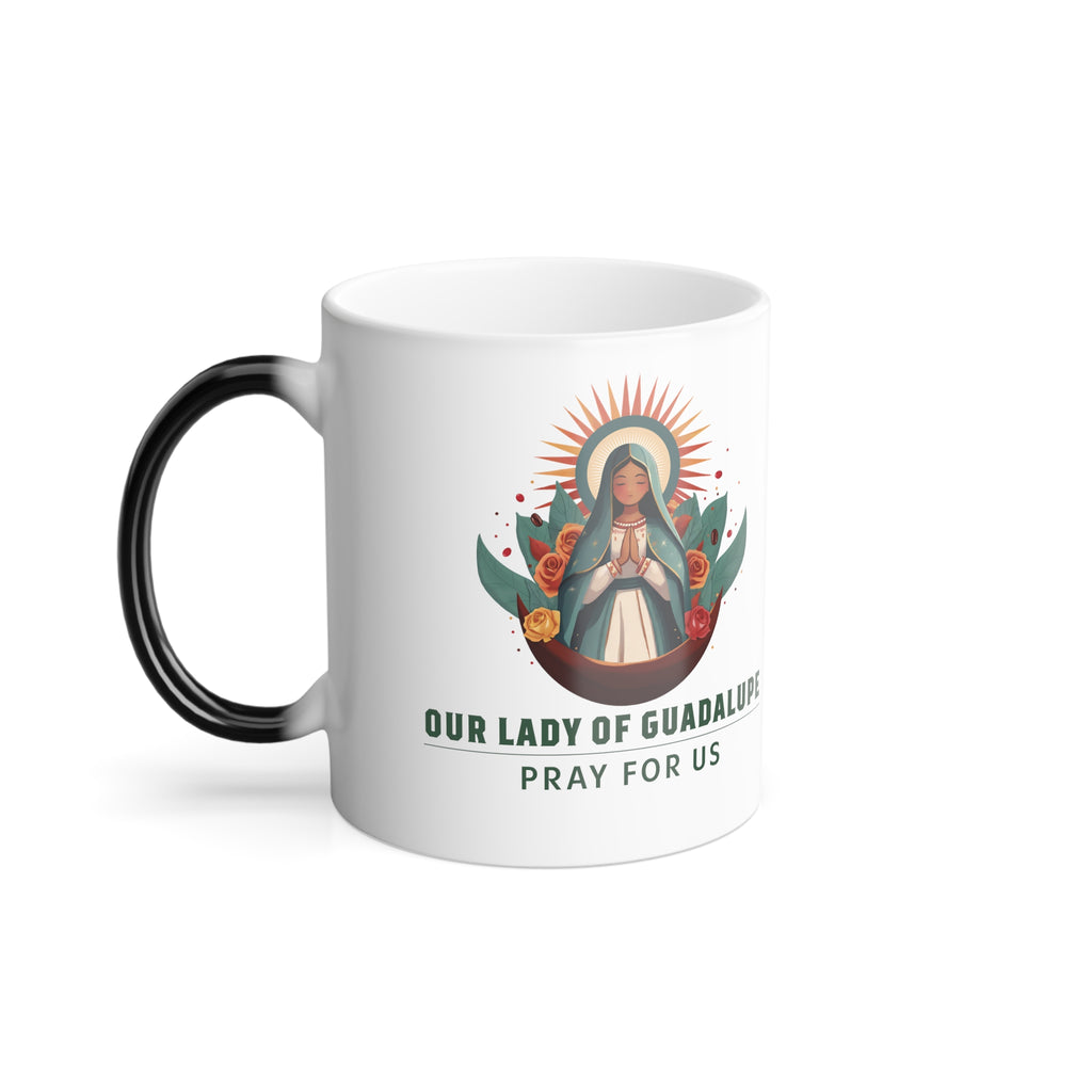 Color Morphing Mug, 11oz - Our Lady of Guadalupe - GuadalupeRoastery