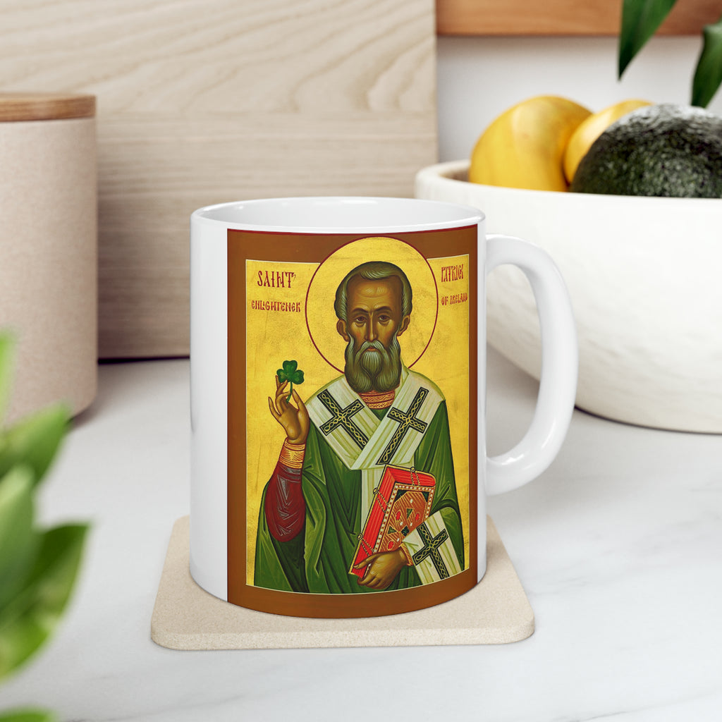 St. Patrick Ceramic Mug 11oz - St. Juan Diego - GuadalupeRoastery