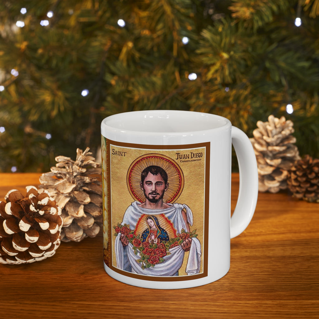 Ceramic Mug 11oz - St. Juan Diego - GuadalupeRoastery