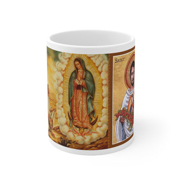 Ceramic Mug 11oz - St. Juan Diego - GuadalupeRoastery