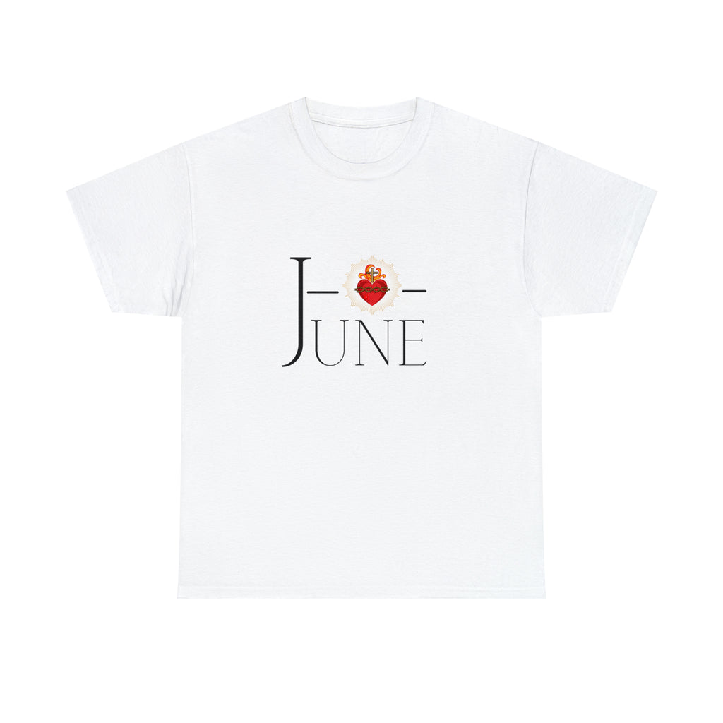 JUNE Sacred Heart - Unisex Heavy Cotton Tee - GuadalupeRoastery