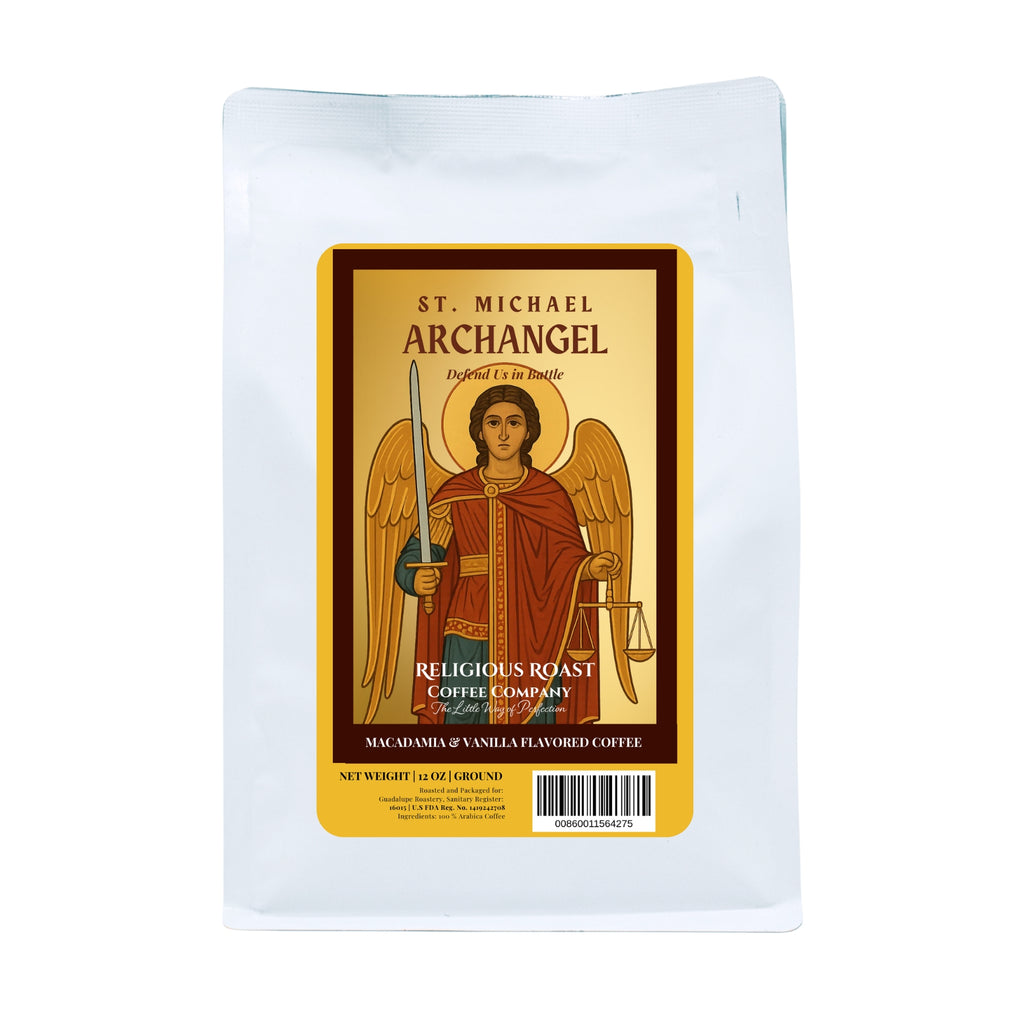 Heavenly Defender – St. Michael Archangel | Macadamia & Vanilla Flavored Coffee - GuadalupeRoastery