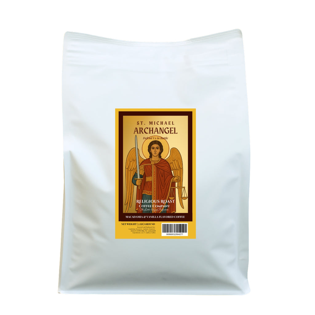 Heavenly Defender – St. Michael Archangel | Macadamia & Vanilla Flavored Coffee - GuadalupeRoastery